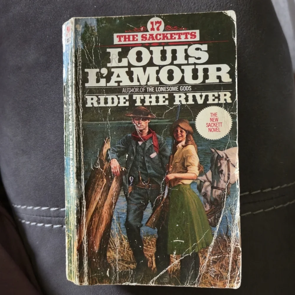 Louis L’Amour Ride The River 1983 Vintage Paperback The Sacketts #17 - Picture 1 of 10